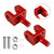 Red Foot Pegs Mounting Bracket fit for Sur Ron Light Bee X/S Segway X160 X260