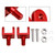Red Foot Pegs Mounting Bracket fit for Sur Ron Light Bee X/S Segway X160 X260