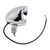Motorcycle Beam Headlight Fog Lamp Custom Chrome Fits For Racer Bobber Chopper