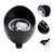 4-Bulbs Beam Headlight Fog Lamp Custom Fits Black For Racer Bobber Chopper