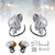 Motorcycle Beam Headlight Fog Lamp Custom Chrome #D17 For Racer Bobber Chopper