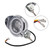 Motorcycle Beam Headlight Fog Lamp Custom Chrome #D62 For Racer Bobber Chopper