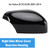2007-2014 Volvo XC70 XC90 1* Right Side Mirror Cover Rearview Housing Black Generic