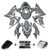 Kawasaki ZX10R 2004-2005 Fairing Kit Bodywork Plastic ABS Generic#156 Kawasaki ZX10R 2004-2005 Fairing Kit Bodywork Plastic ABS Generic#156