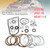 2012-2014 LATITUDE V6 2.5L 3.5L CVT Transmission Master Rebuild Kit Clutch Plates JF016E JF017E RE0F11E Generic