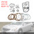 2013-2014 TEANA V6 2.5L 3.5L CVT Transmission Master Rebuild Kit Clutch Plates JF016E JF017E RE0F11E Generic