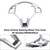 2011-2014 Mercedes C172 SLK-Class CLA-CLASS CLS-Class Steering Wheel Trim Cover Silver Chrome Generic