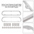 Valve Cover Spacers Kit with Bolts For Ford 1/2 inch Small Block 289 302 351W SBF Engine