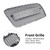 2013-2016 Audi A5 / S5 B8.5 RS5 Style Honeycomb Front Bumper Grille Chrome Silver Generic