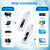 HDMI Wireless Screen Projector HD 1080P 50M Video Transmitter Receiver White