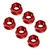 2014-2025 Ducati Desert X Monster 1200 Rear Sprocket Carrrier Flange Nuts Set M10x1.0 Red Generic