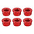 2010-2025 Ducati Multistrada V2 V4 1200 1260 Rear Sprocket Carrrier Flange Nuts Set M10x1.0 Red Generic