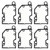 Cummins KTA19 KTTA19 Upper Engine Gasket 3803598 3800728 Generic