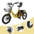 18" 48V 13AH 350W (peak 525W) Electric Trike Yellow Variable speed with IPX7 Display