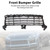 Black Front Bumper Grill Grille 9Y0807683POK1 Fit Porsche Cayenne 2019-2023