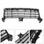 Black Front Bumper Grill Grille 9Y0807683POK1 Fit Porsche Cayenne 2019-2023
