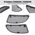 2005-2011 Mercedes R171 SLK280 SLK300 SLK350 2x Front Hood Vent Grille Cover 1718800385 1718800485 Generic