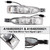2005-2008 Mercedes-Benz ML W164 GL X164 Pair Side Mirror Turn Signal Light A1648200521 A1648200621 Generic