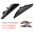 BMW X3 X4 F25 F26 Left+Right Front Fender Black Trim 51117338569 51117338570 Generic