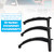 2007-2013 BMW E70 X5 SAV 3pcs Black Inner Door Panel Handle Pull Trim Cover 51416969401+51416969402*2 Generic