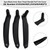 2008-2014 BMW E71/E72 X6 SAV 3pcs Black Inner Door Panel Handle Pull Trim Cover 51416969401+51416969402*2 Generic