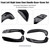 2008-2016 Renault Megane 3 Front Left+Right Side Inner Door Handle Base+Cover Set Generic