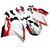 2012-2015 Ducati 1199 899 Panigale Amotopart Fairings Red White 1199 Racing Customs Fairing
