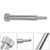 Fork Lower Leg Removal Tool-Threaded punch to remove spring/damper side For Rockshox