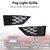 2012-2017 Seat Leon Cupra 5F Front Honeycomb Fog Light Grille Cover Black Generic