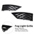 2012-2017 Seat Leon Cupra 5F Front Honeycomb Fog Light Grille Cover Black Generic