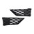 2012-2017 Seat Leon Cupra 5F Front Honeycomb Fog Light Grille Cover Black Generic