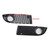 2005-2007 Volkswagen Bora Front Honeycomb Fog Light Grille Cover Black Generic