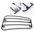 Motorcycle Fuel Tank Luggage Rack with 4 Suction Cups Black Universal
