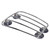 Motorcycle Fuel Tank Luggage Rack with 4 Suction Cups Chrome Universal
