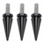 1993-2013 Touring Street Glide Electra Glide 3 Pack BLACK Spike Windshield Fairing Mounting Bolts Generic