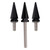 2014-2025 3x Spike Windshield Bolts in Black For Touring Electra Glide Street Glide Generic