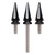 2014-2024 3 Spiked Windshield Bolts For Street Glide FLHX Electra Glide FLHT Black Generic