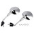 2018-2021 Vespa Elettrica Rearview Mirrors Left and Right M8 Shorty Chrome Generic