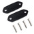 2013-2025 Kawasaki Ninja ZX6R Mirror Block Off Blanking Plates Black Generic