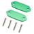 2013-2025 Kawasaki Ninja 125 250 300 400 500 650 Mirror Block Off Blanking Plates Green Generic