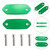 2013-2025 Kawasaki Ninja 125 250 300 400 500 650 Mirror Block Off Blanking Plates Green Generic