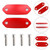 2013-2025 Kawasaki Ninja 125 250 300 400 500 650 Mirror Block Off Blanking Plates Red Generic