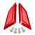 2018-2024 Ducati Panigale V2 V4 CNC Racing Mirror Block Off Blanking Plates Red Generic