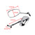 2002-2007 Honda VTX 1300 S 1800 C Rearview Mirrors Left and Right M10 Chrome Generic