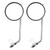 Classic Clamp On Universal Chrome Mirrors Cafe Racer Chopper Motorcycle Clamp-on Mirror