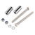 1987-2021 Kawasaki Vulcan 800 900 1500 Nomad 1600 2000 CNC 2" inch Handlebar Risers Silver Generic