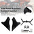 2023-2025 CVO 121 117 Road Glide FLTRXSE Side Panel Brackets Support Spoiler Black Generic
