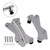2014-2018 Road King Street Electra Glide 4 Point Docking Hardware Kit Chrome Generic