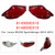 2010-2015 Lexus RX450h Base Sportdesign Left+Right Rear Bumper Reflector 814900E010 814800E010 Red Generic