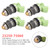 1989-1995 Toyota Pickup 2.4L I4 4Pcs Fuel Injector 23250-75060 Generic